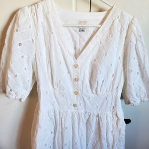 Target A New Day white puff sleve dress